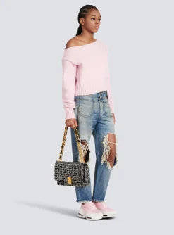 1945 Soft Bag With Jacquard Monogram-Balmain Fashion