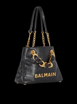 1945 Soft Crinkled Leather Tote Bag-Balmain Fashion