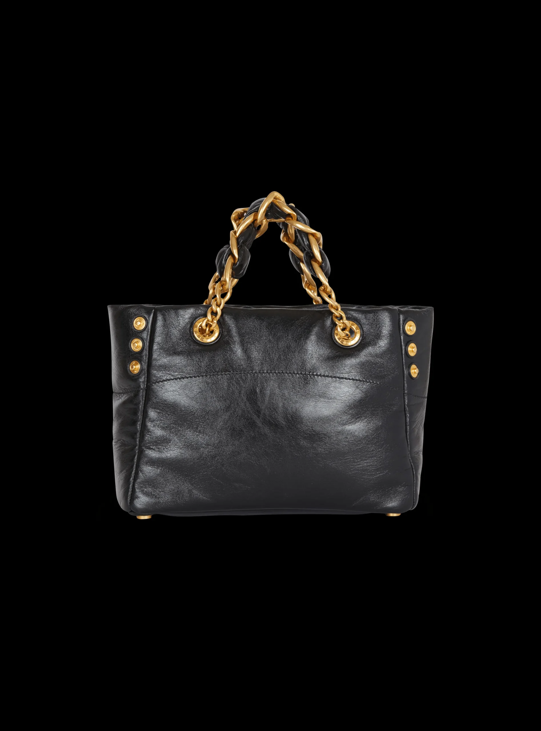 1945 Soft Crinkled Leather Tote Bag-Balmain Fashion