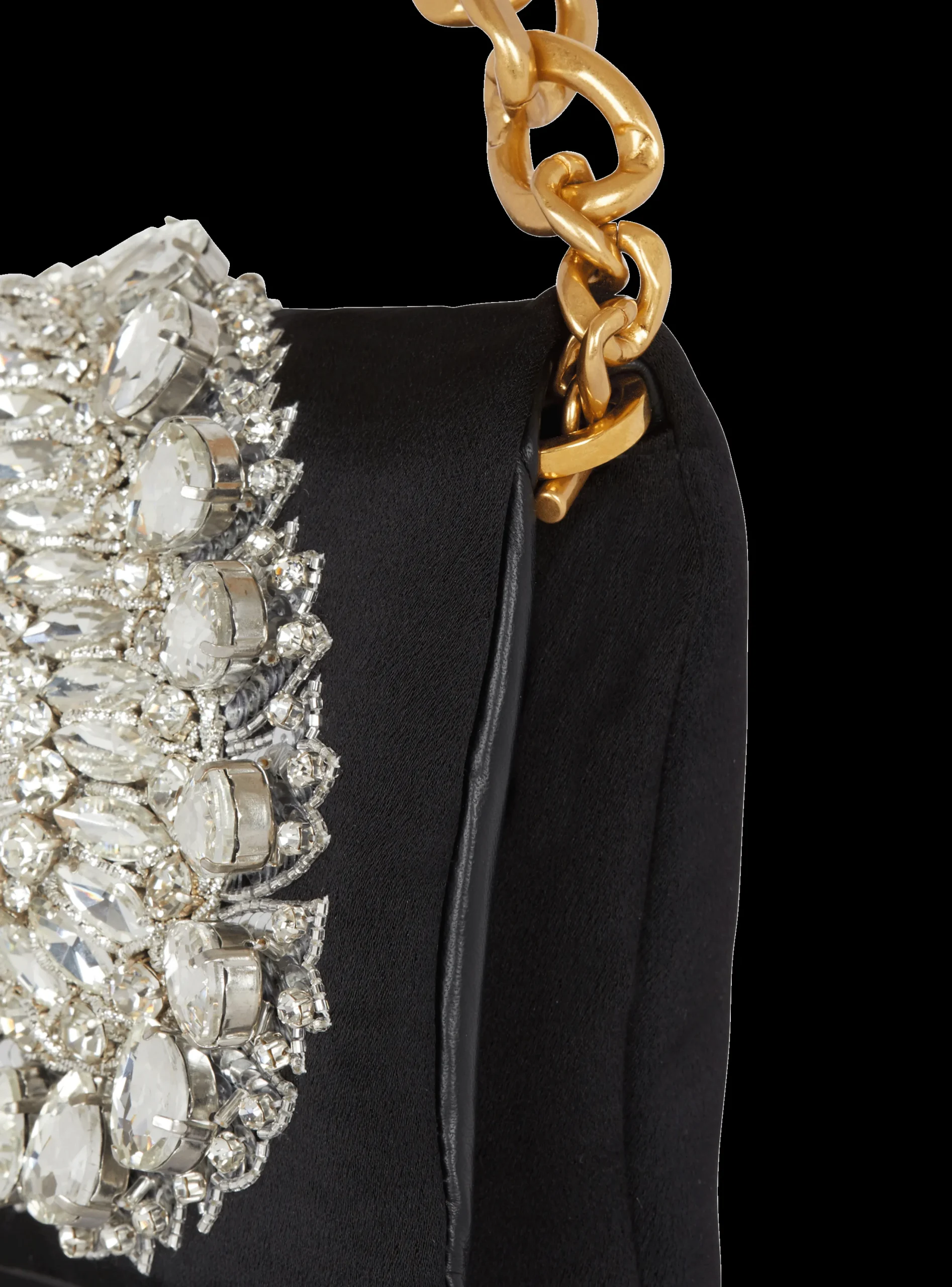 1945 Soft Embroidered Satin Clutch-Balmain Clearance