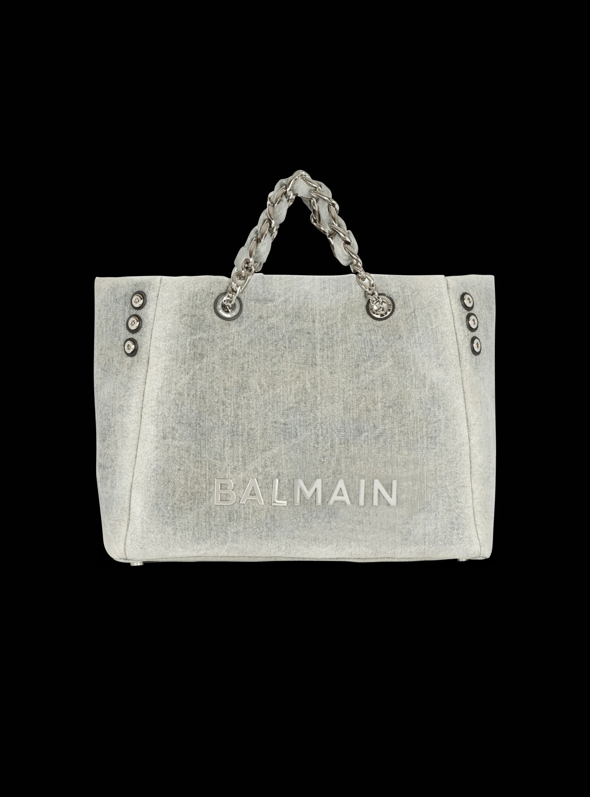 1945 Soft Faded Denim Tote Bag-Balmain Clearance