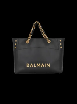 1945 Soft Leather Tote Bag-Balmain Hot