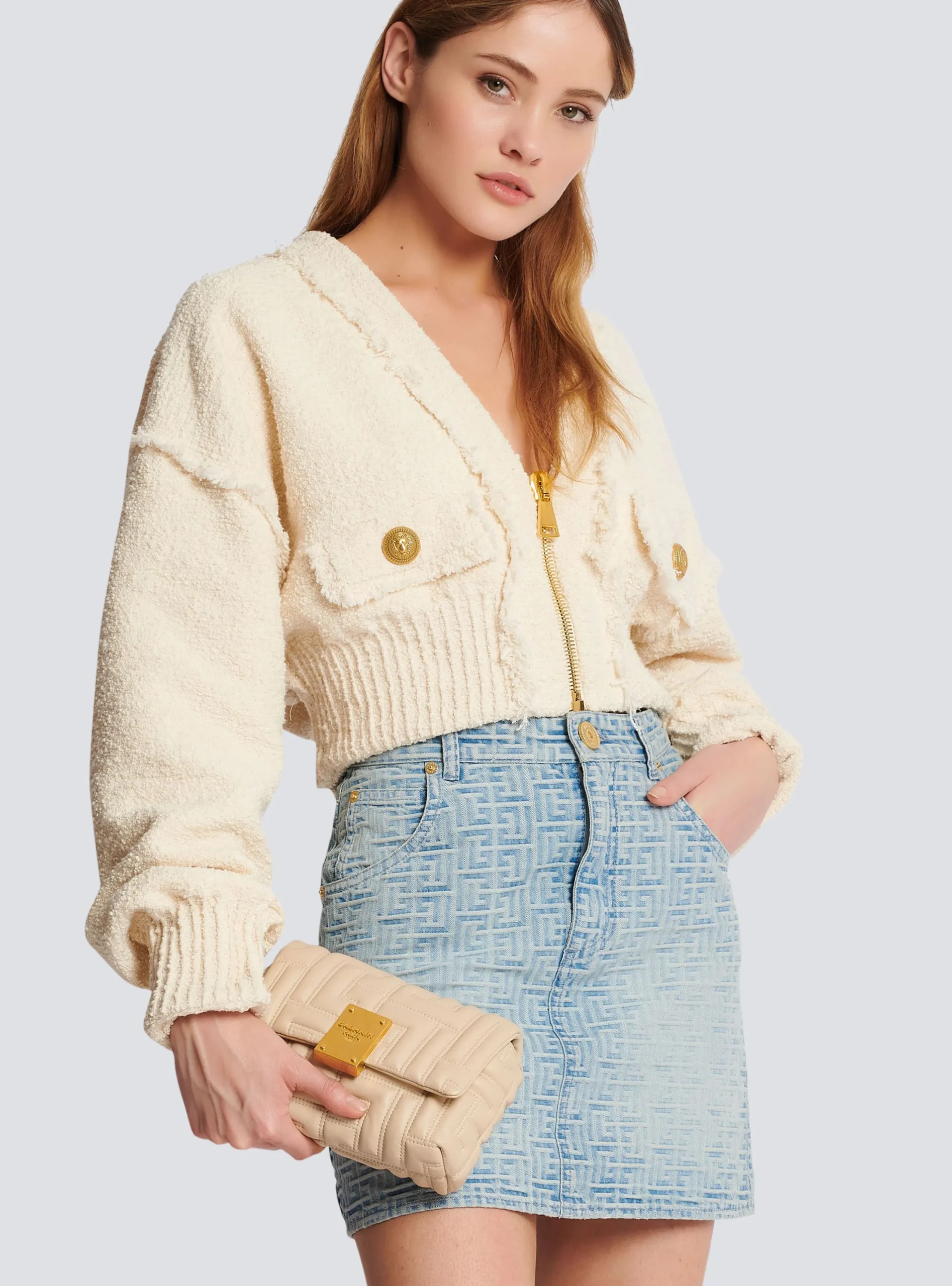 1945 Soft Mini Bag In Quilted Leather-Balmain Outlet