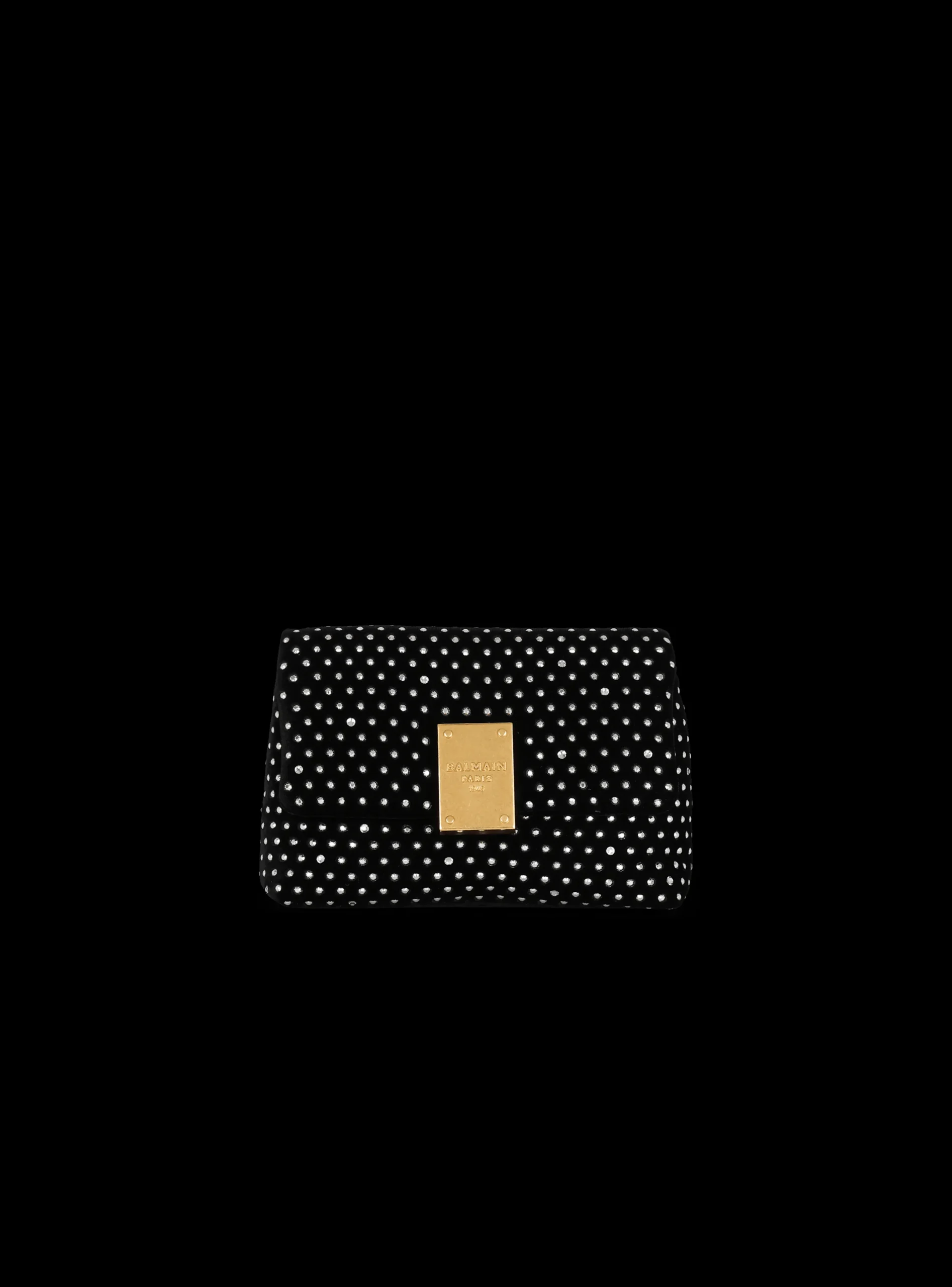 1945 Soft Mini Velvet And Crystal Bag-Balmain Cheap