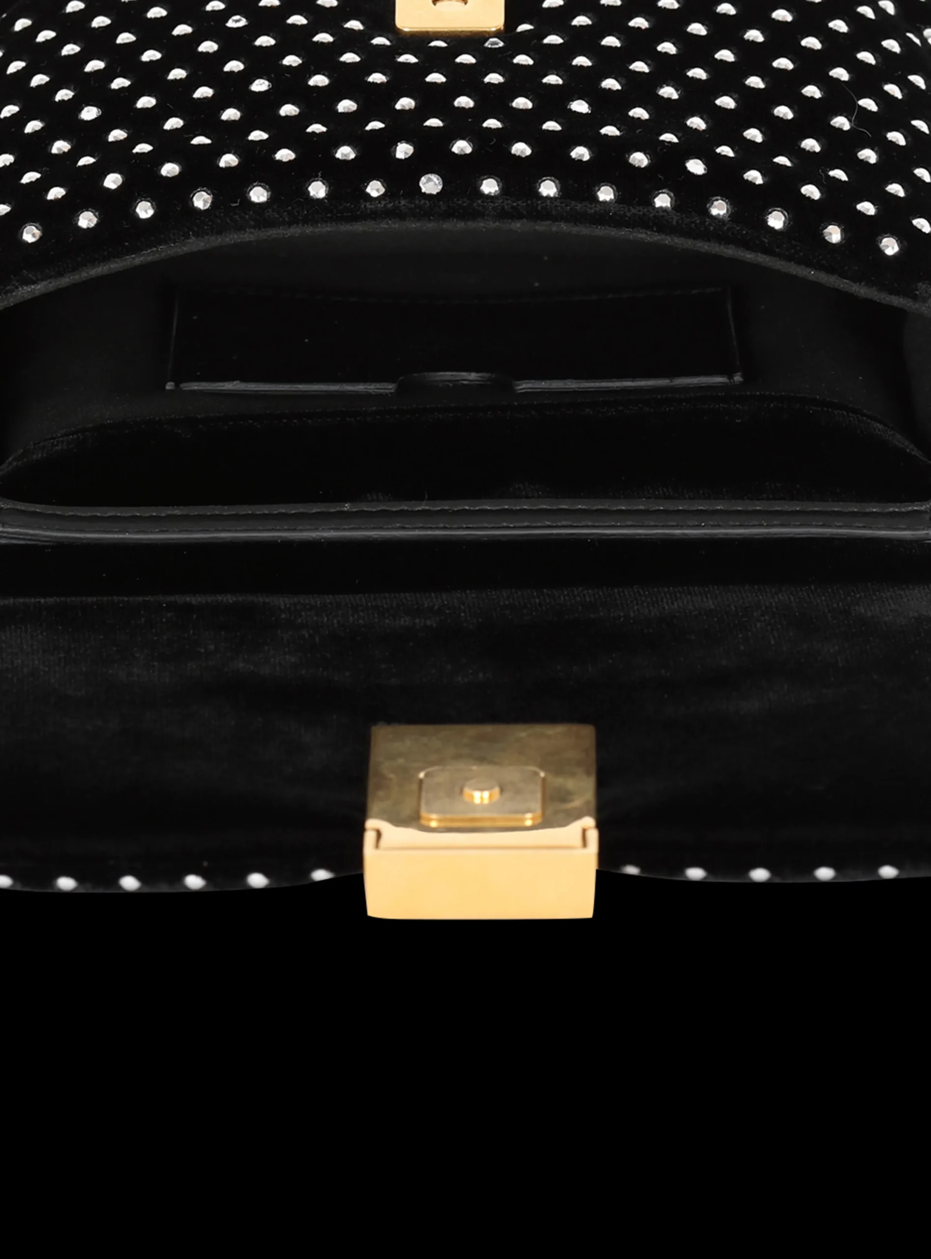 1945 Soft Mini Velvet And Crystal Bag-Balmain Cheap
