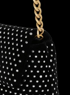 1945 Soft Mini Velvet And Crystal Bag-Balmain Cheap