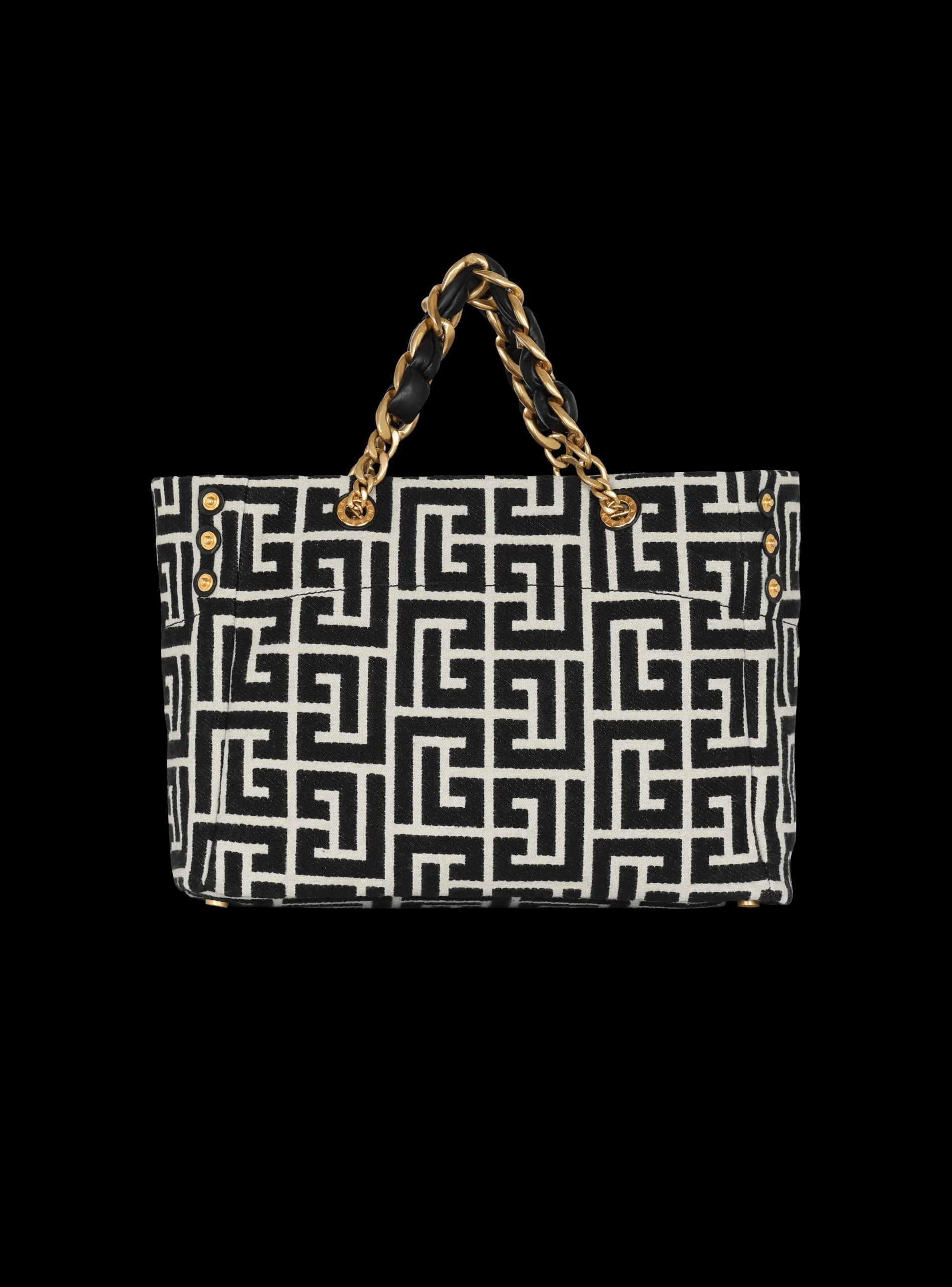 1945 Soft Monogrammed Jacquard Tote Bag-Balmain Shop