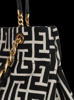1945 Soft Monogrammed Jacquard Tote Bag-Balmain Shop