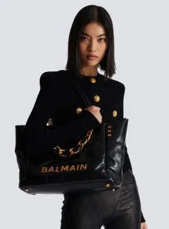 1945 Soft Tote Bag In Crackled Calfskin-Balmain Online