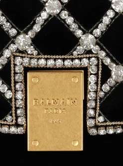 1945 Soft Velvet And Pearl Clutch-Balmain Online