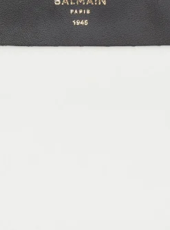 1945 Soft Zipped Mini Bag In Embossed Leather-Balmain Sale