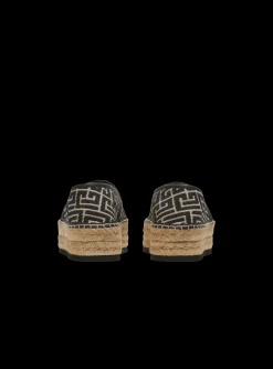 Alex Espadrilles With Jacquard Monogram-Balmain Clearance