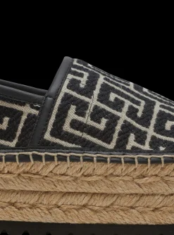 Alex Espadrilles With Jacquard Monogram-Balmain Clearance