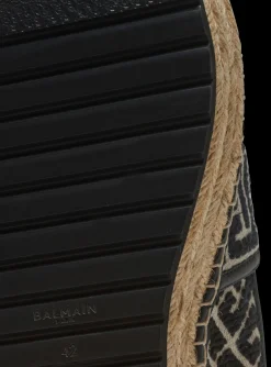 Alex Espadrilles With Jacquard Monogram-Balmain Clearance