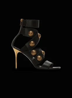 Alma Leather Sandals-Balmain Clearance