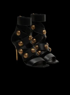 Alma Leather Sandals-Balmain Clearance