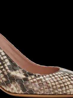 Alma Snakeskin-effect Leather Slingbacks-Balmain Outlet