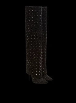 Ariel Suede And Crystal Boots-Balmain Shop