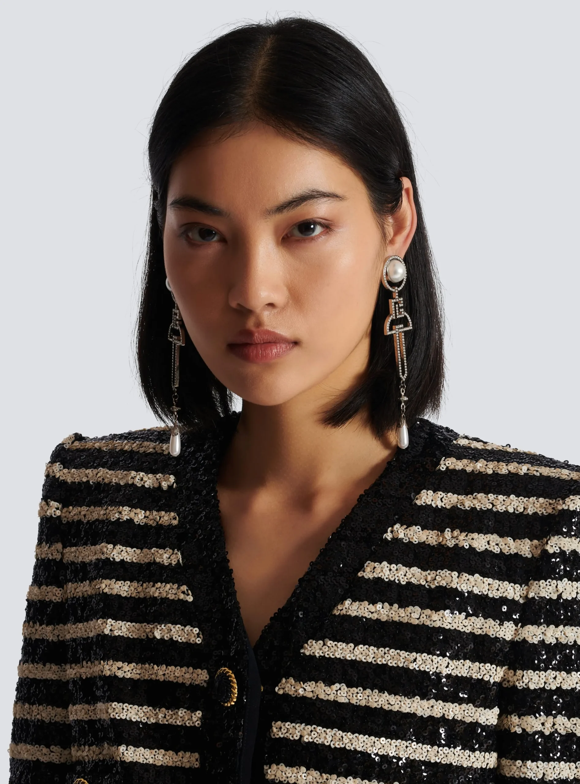 Art Deco Pendant Earrings-Balmain Clearance