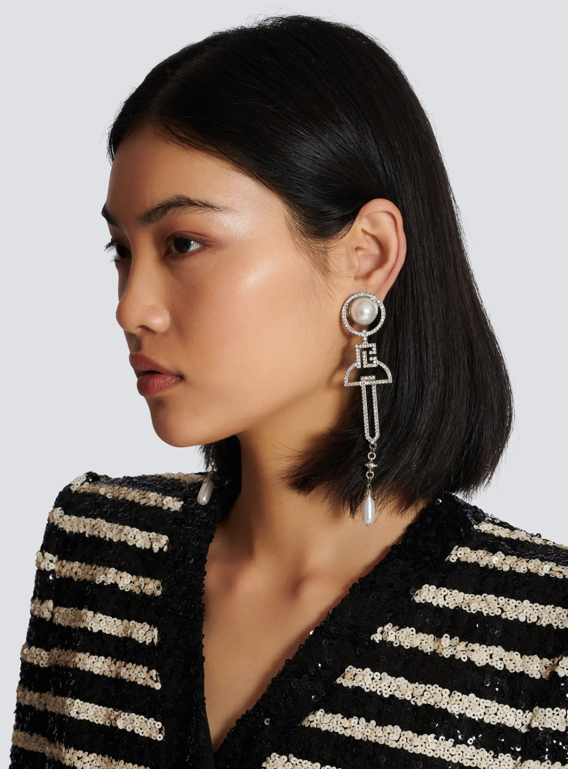 Art Deco Pendant Earrings-Balmain Clearance