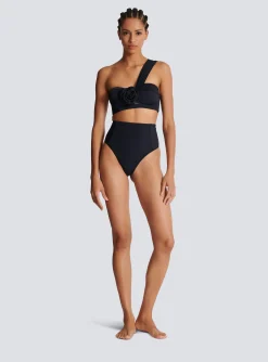 Asymmetric Two-piece Swimming Costume-Balmain Best