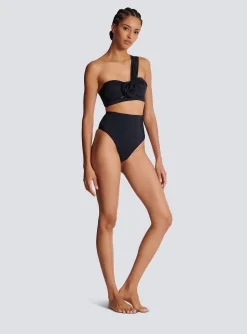 Asymmetric Two-piece Swimming Costume-Balmain Best