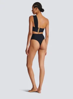 Asymmetric Two-piece Swimming Costume-Balmain Best