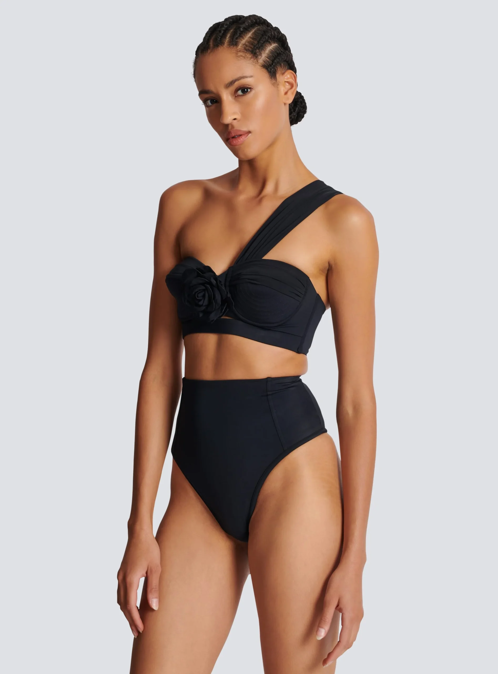 Asymmetric Two-piece Swimming Costume-Balmain Best