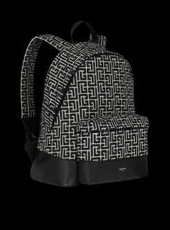 Backpack With Jacquard Monogram-Balmain Hot