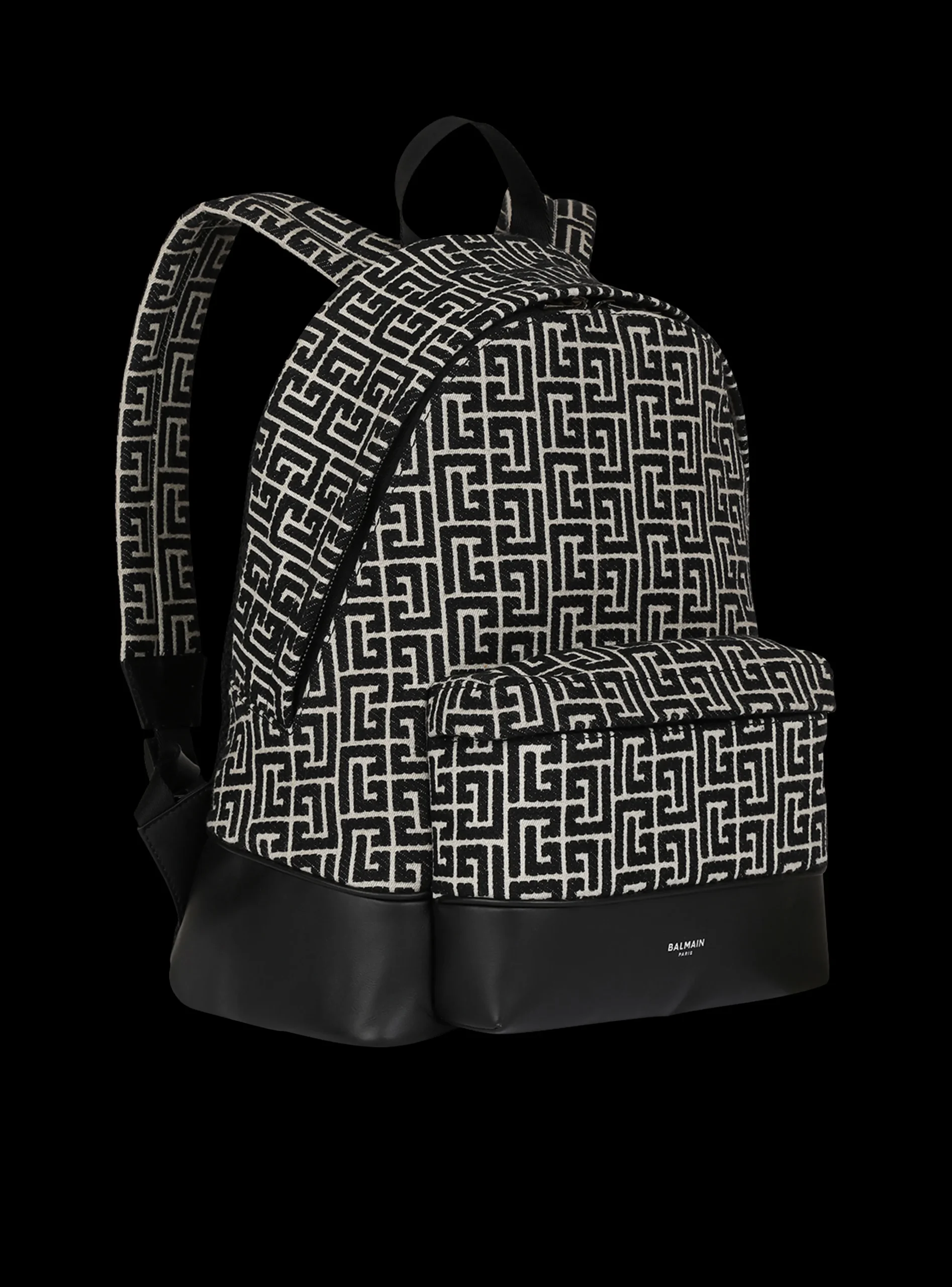 Backpack With Jacquard Monogram-Balmain Hot