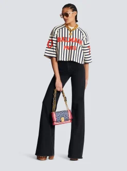 Baseball Cropped T-Shirt-Balmain Online
