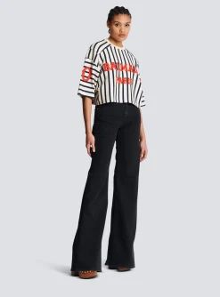 Baseball Cropped T-Shirt-Balmain Online