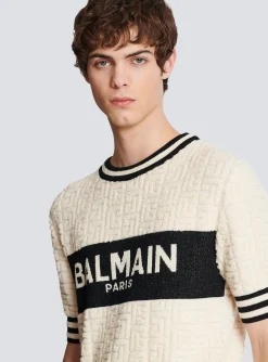 Cotton Terry T-shirt-Balmain Best Sale