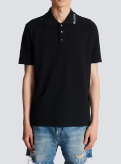 Embroidered Polo Shirt-Balmain Hot