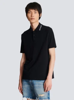 Embroidered Polo Shirt-Balmain Hot