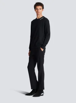 Embroidered Sweater-Balmain Cheap