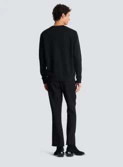 Embroidered Sweater-Balmain Cheap