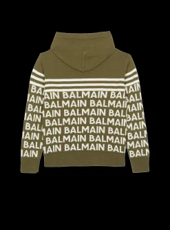 Fine Knit Hooded Sweatshirt-Balmain New