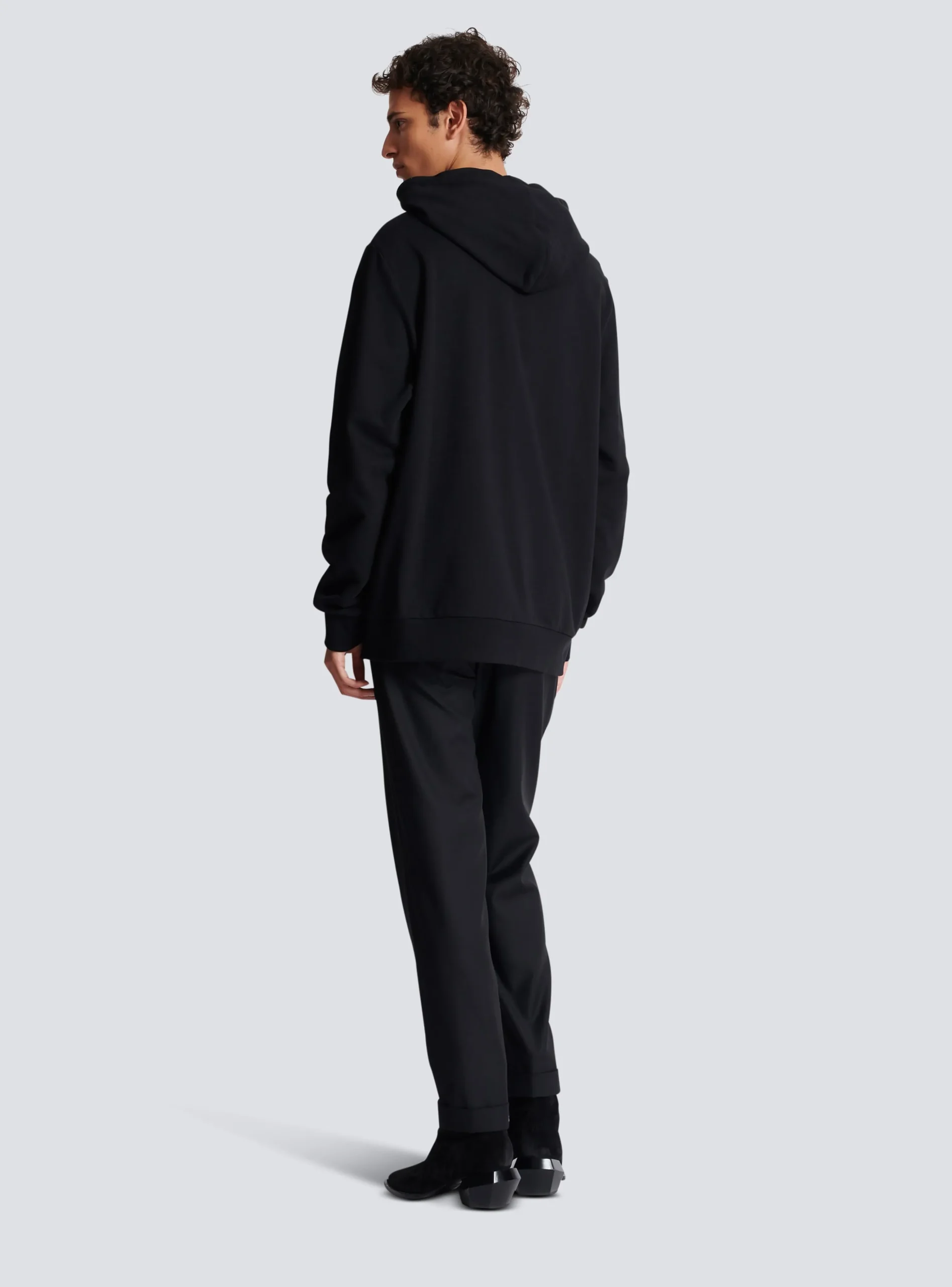 Label Hoodie-Balmain Cheap