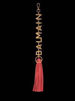 Leather Pompom Charm-Balmain Best