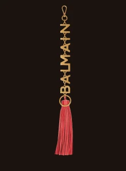 Leather Pompom Charm-Balmain Best