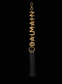 Leather Pompom Charm-Balmain Online