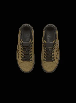 Logo Print Canvas B-Court Sneakers-Balmain New