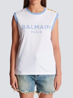 Paris 3-button Tank Top-Balmain Fashion