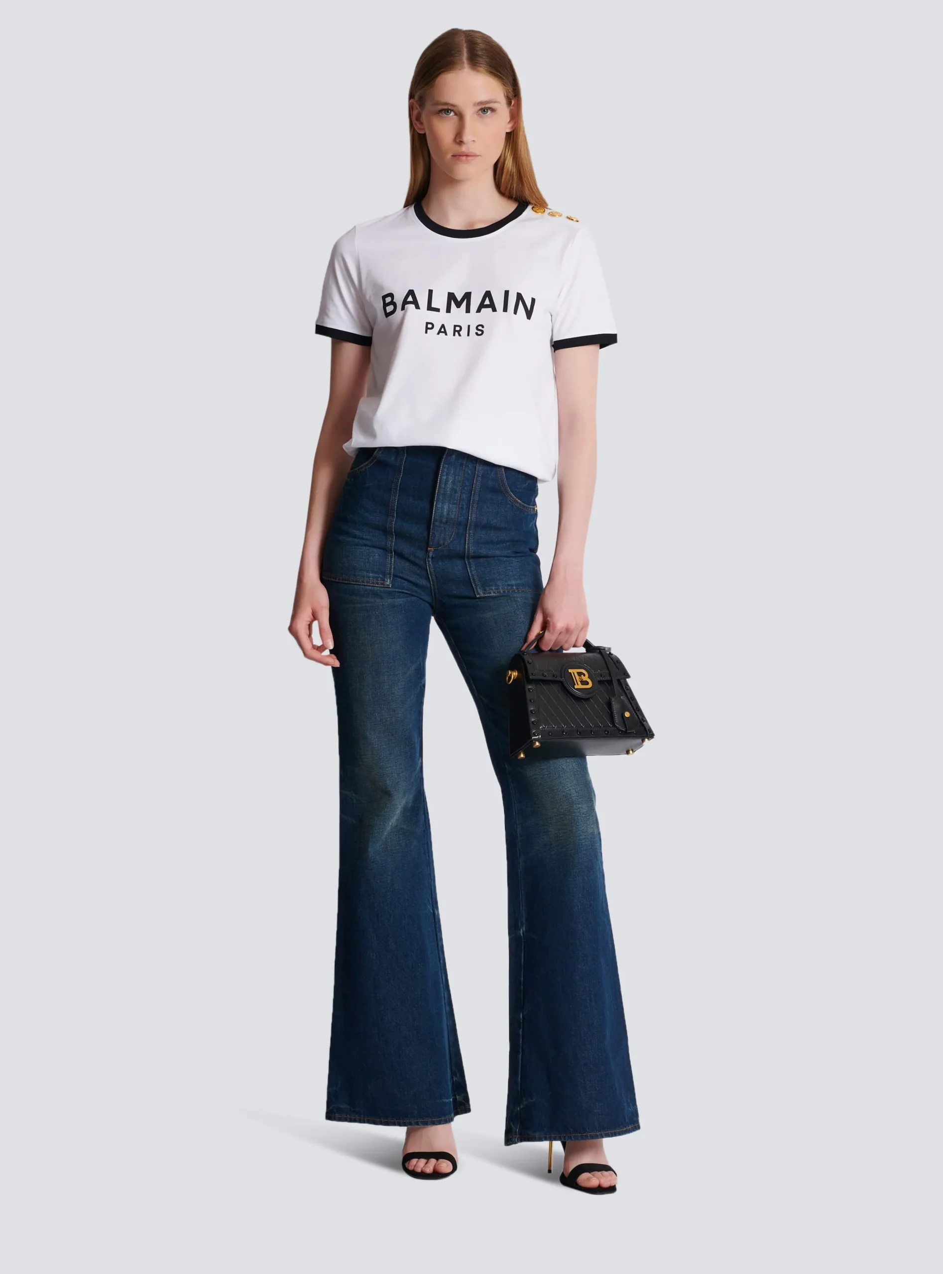 Paris 3-button T-shirt-Balmain Clearance