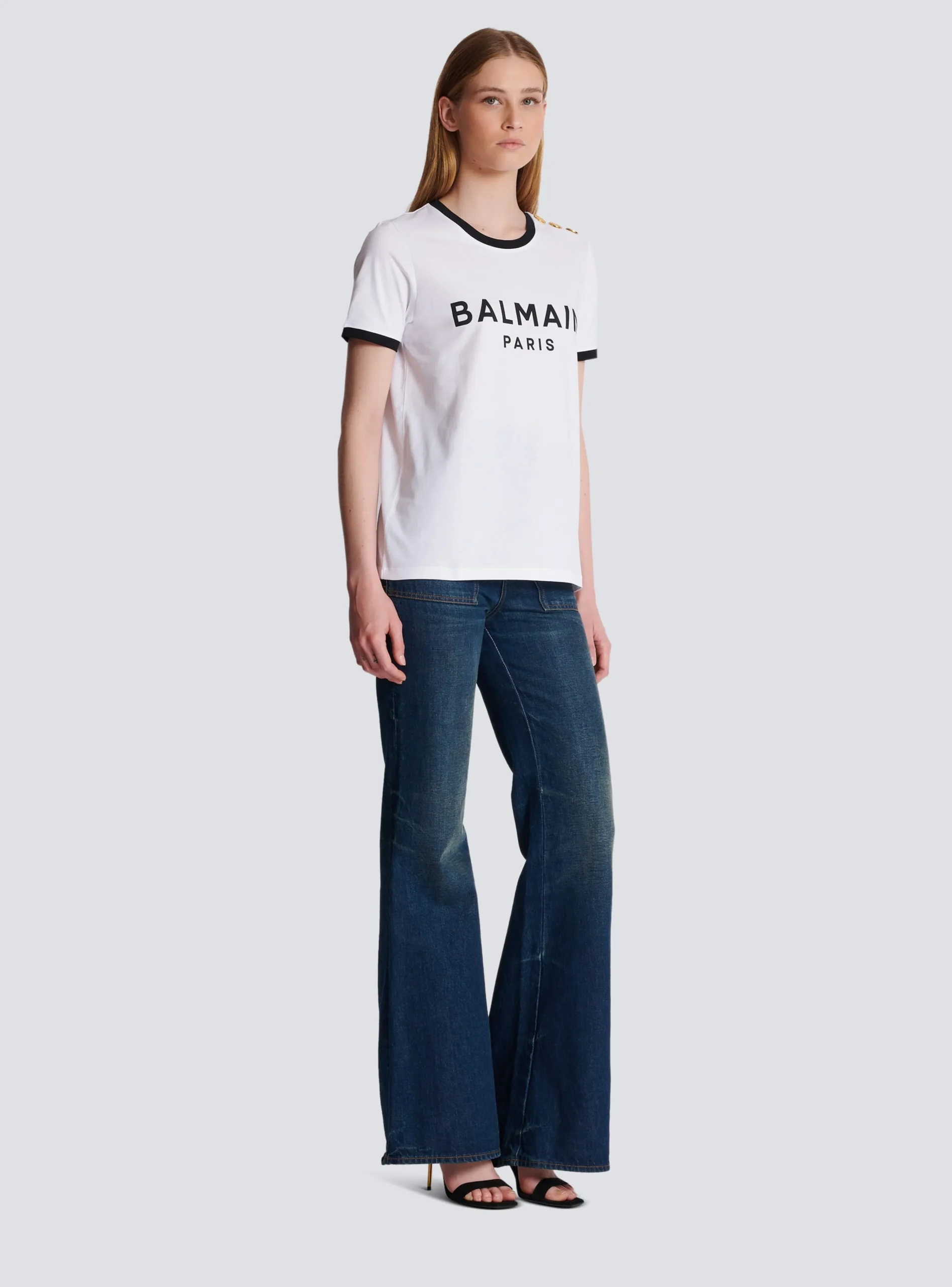 Paris 3-button T-shirt-Balmain Clearance