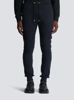 Paris Flocked Joggers-Balmain Shop