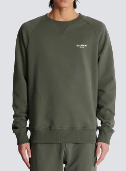 Paris Flocked Sweatshirt-Balmain Discount