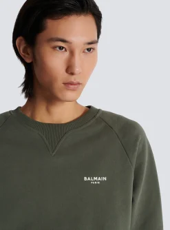 Paris Flocked Sweatshirt-Balmain Discount
