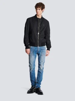 PB Nylon Bomber Jacket-Balmain Shop